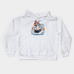 Jet ski Tiger Kids Hoodie